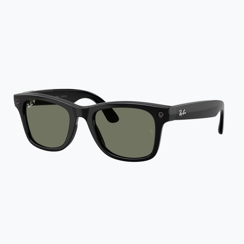 Okulary z kamerą Ray-Ban Meta Wayfarer shiny black/g15 green polar