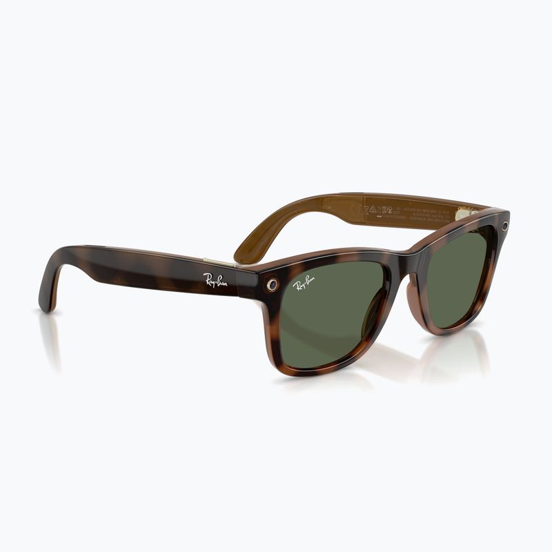 Okulary z kamerą Ray-Ban Meta Wayfarer havana/g15 green 4