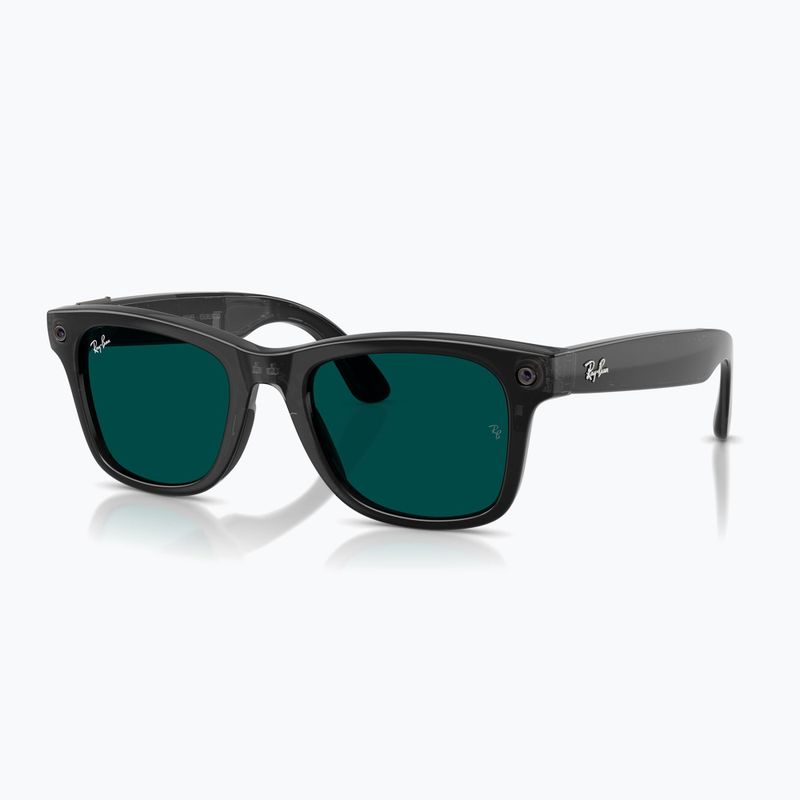 Okulary z kamerą Ray-Ban Meta Wayfarer transp. black/trs aquamarine 7