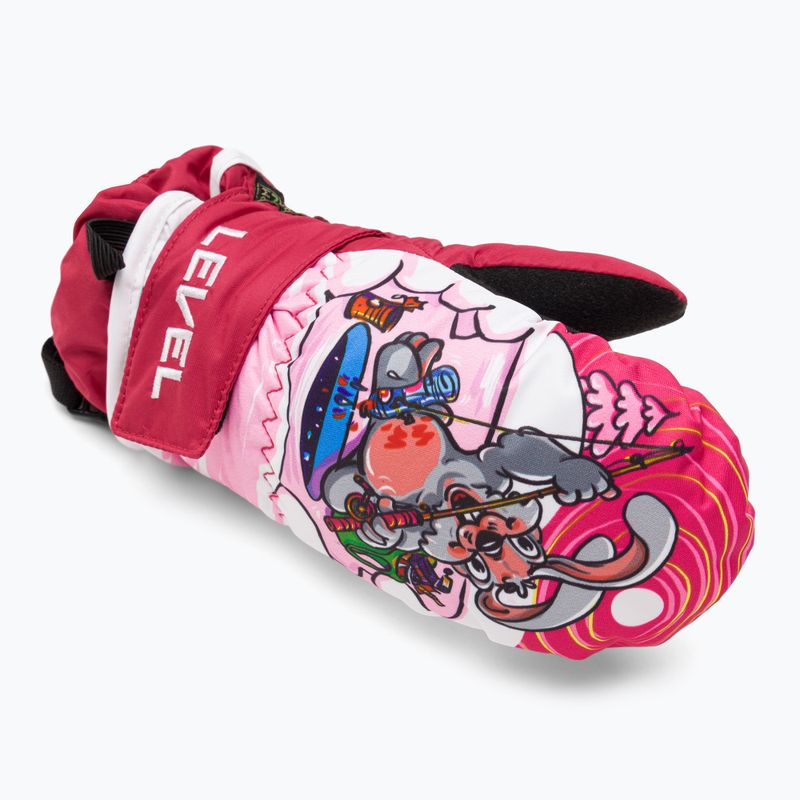 Rękawice narciarskie dziecięce Level Animal pk bordeaux 5