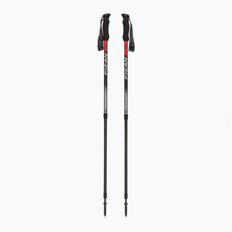 Kije trekkingowe Fizan Prestige Antishock red