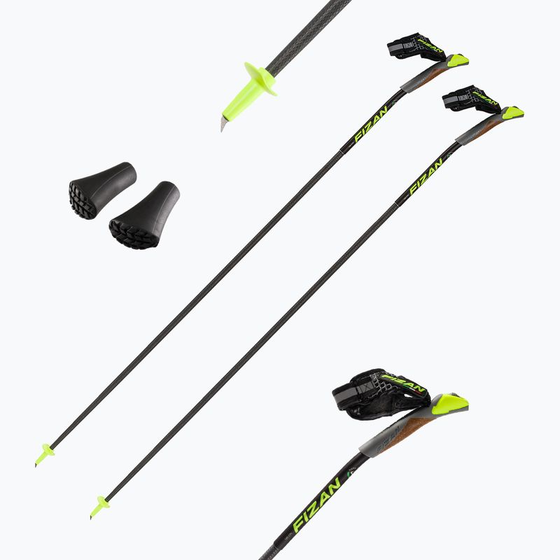 Kije nordic walking Fizan Carbon 3K Impulse black 4