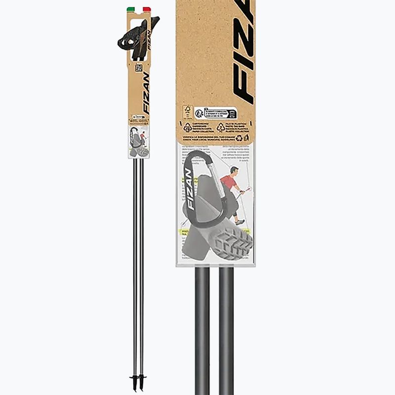 Kije nordic walking Fizan Carbon 3K Impulse S24 red/grey 5
