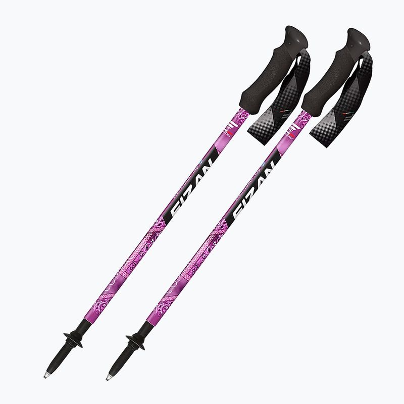 Kije trekkingowe Fizan Compact MS magenta