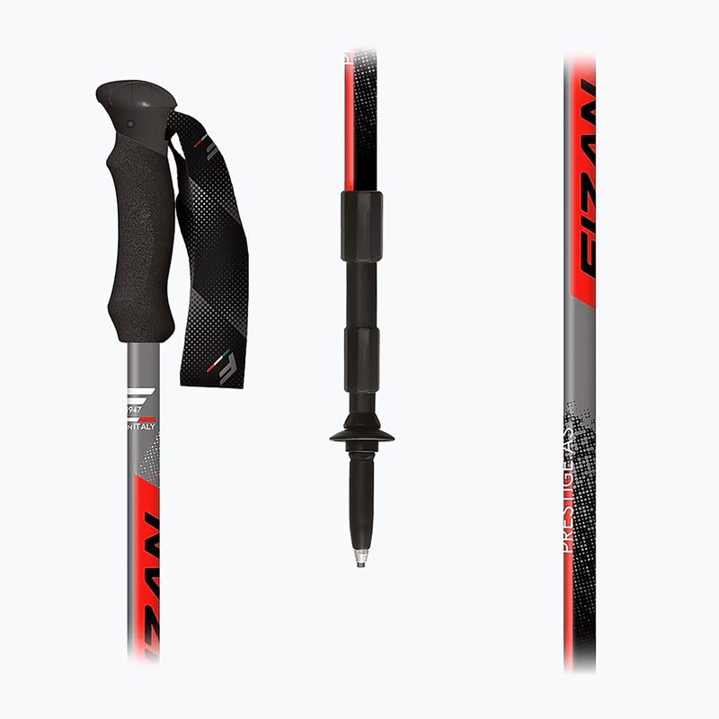 Kije trekkingowe Fizan Prestige A/S red 2