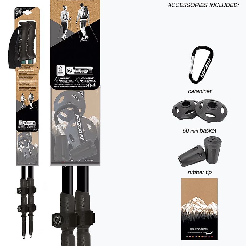 Kije trekkingowe Fizan Voyager petrol 4