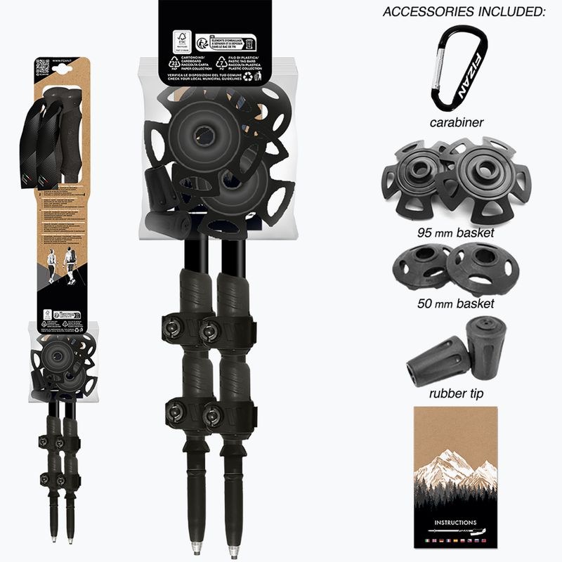 Kije trekkingowe Fizan Elbrus orange 10