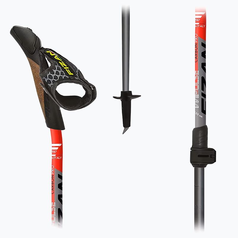Kije nordic walking Fizan Carbon Pro Impulse red 2