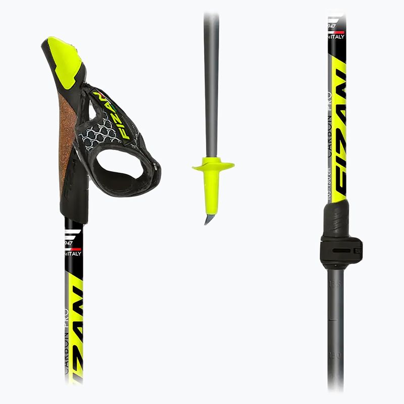 Kije nordic walking Fizan Carbon Pro 2025 yellow 9