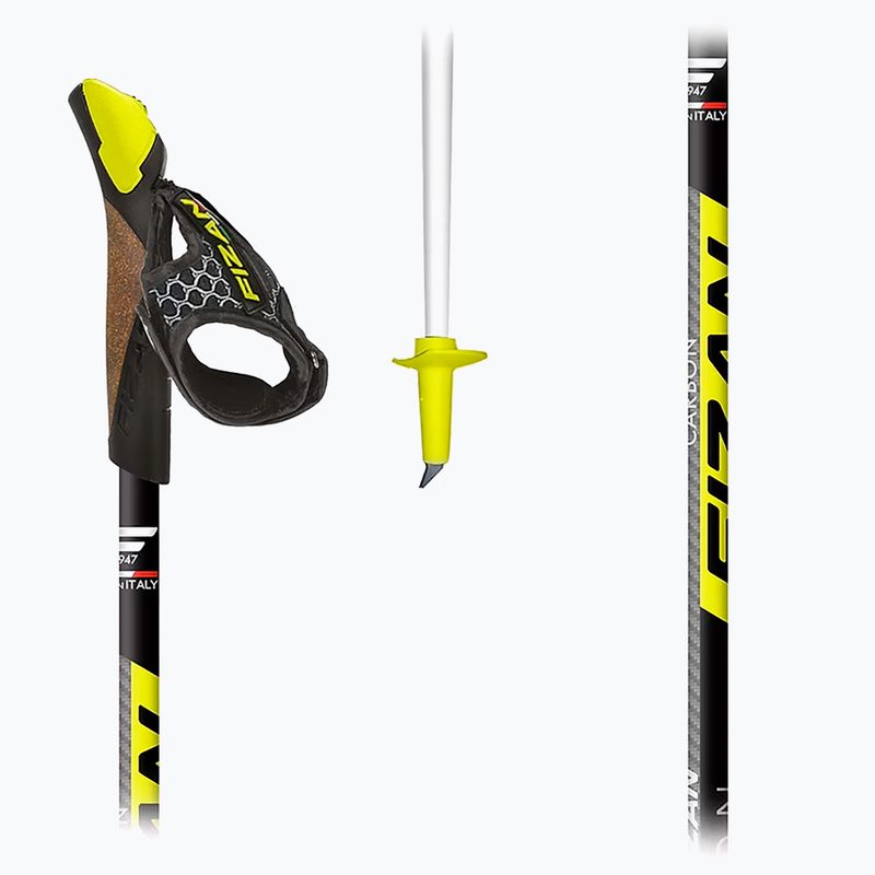 Kije nordic walking Fizan Carbon Race 2025 yellow 7
