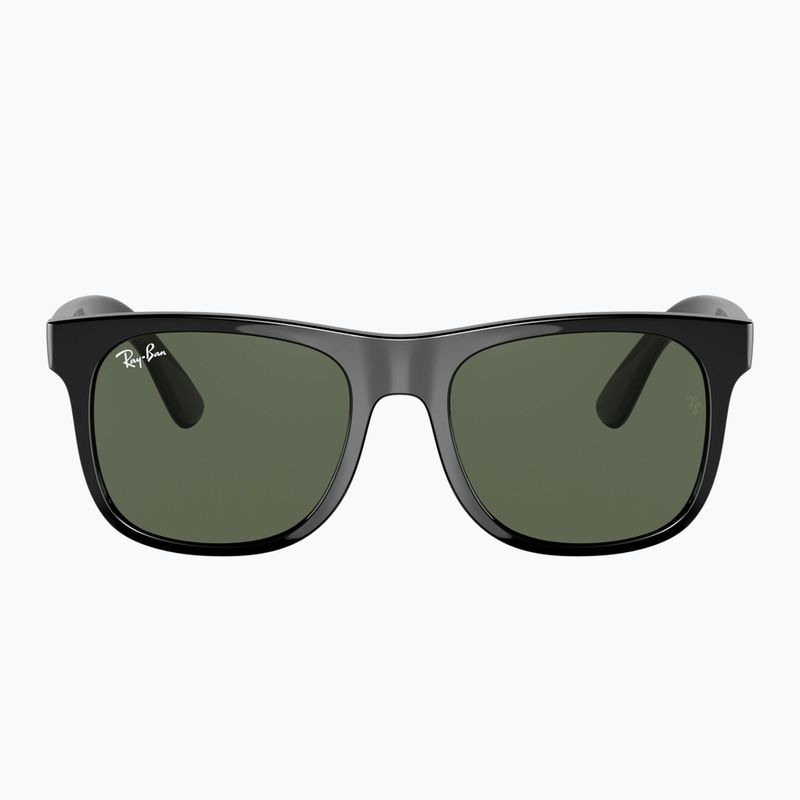 Okulary przeciwsłoneczne dziecięce Ray-Ban Justin black/dark green 2