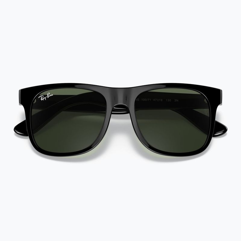Okulary przeciwsłoneczne dziecięce Ray-Ban Justin black/dark green 3
