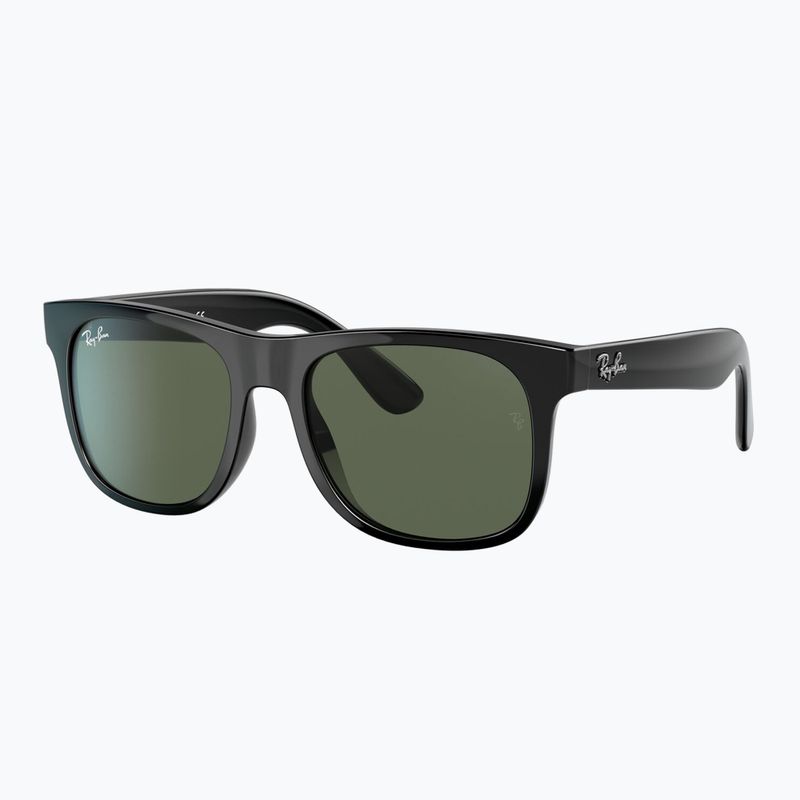 Okulary przeciwsłoneczne dziecięce Ray-Ban Justin black/dark green 4