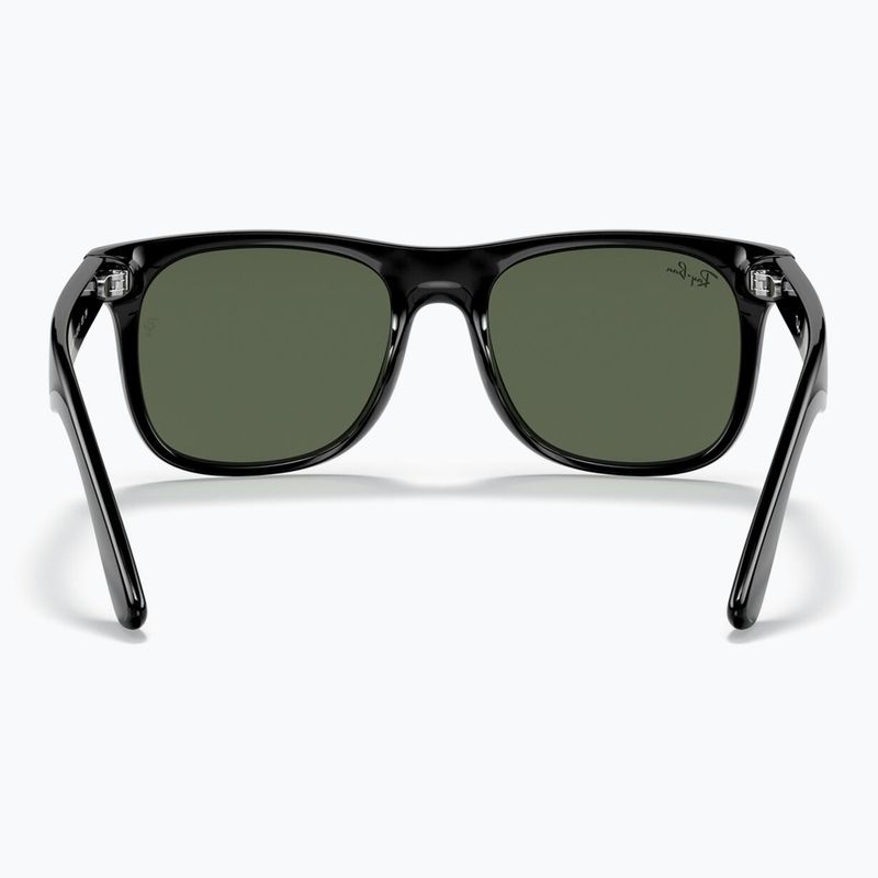 Okulary przeciwsłoneczne dziecięce Ray-Ban Justin black/dark green 5