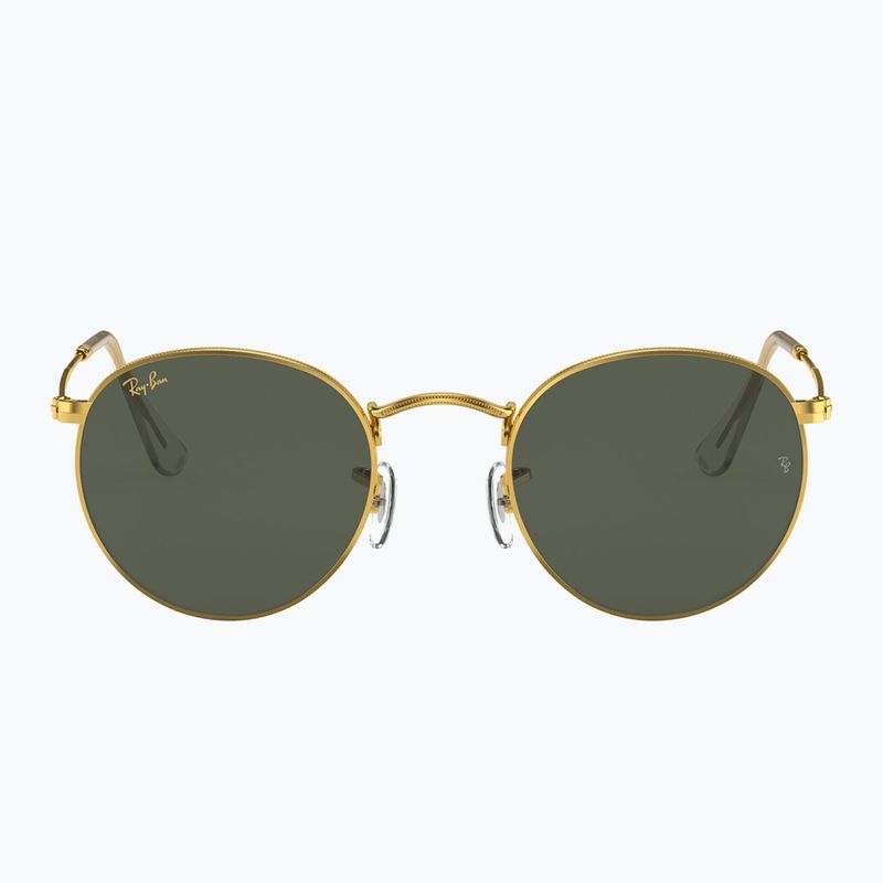 Okulary przeciwsłoneczne Ray-Ban Round Metal gold/green g-15 2