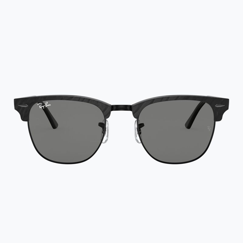 Okulary przeciwsłoneczne Ray-Ban Clubmaster Marble black/dark grey 2