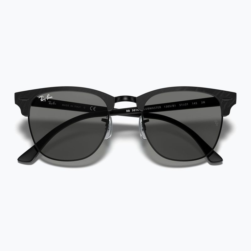 Okulary przeciwsłoneczne Ray-Ban Clubmaster Marble black/dark grey 3