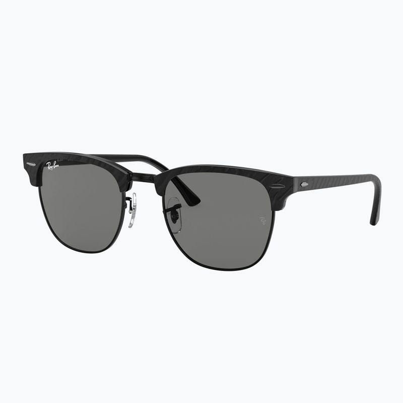 Okulary przeciwsłoneczne Ray-Ban Clubmaster Marble black/dark grey 4