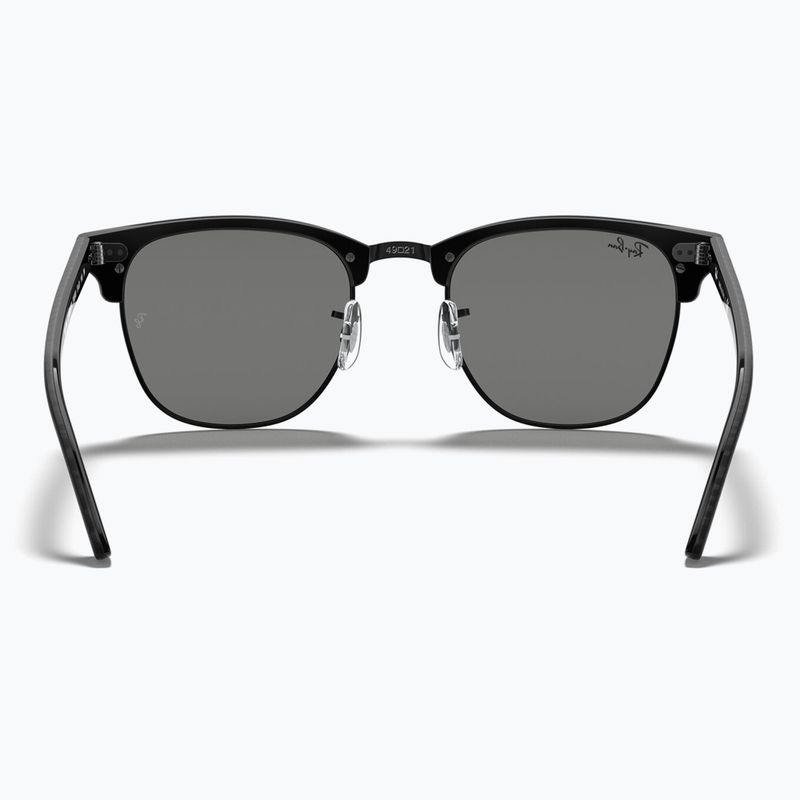 Okulary przeciwsłoneczne Ray-Ban Clubmaster Marble black/dark grey 5