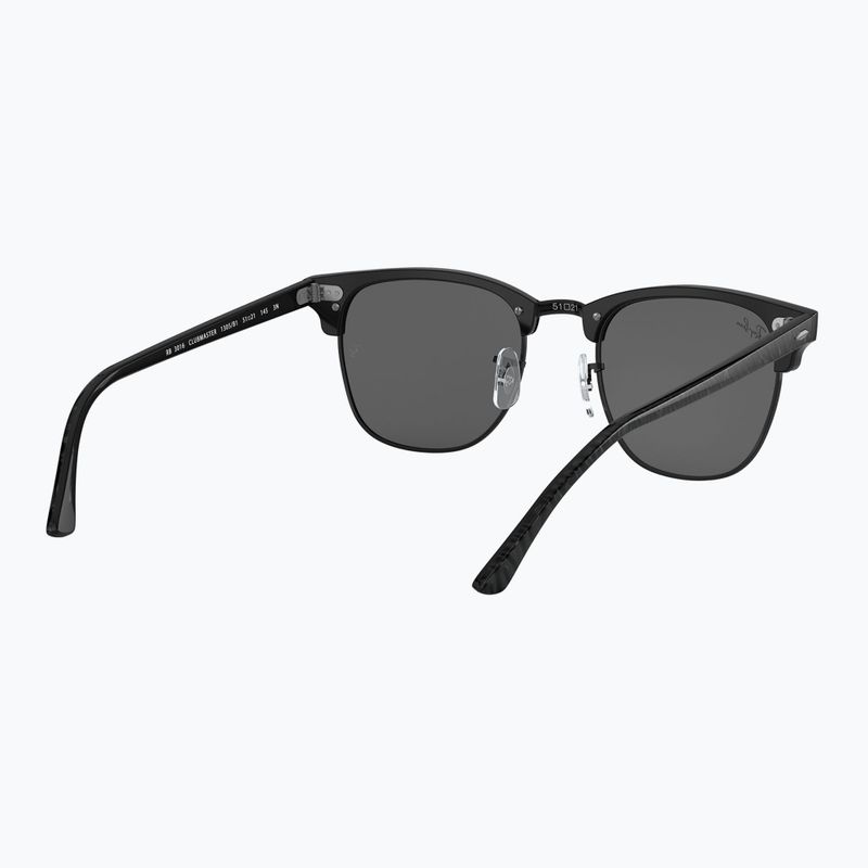 Okulary przeciwsłoneczne Ray-Ban Clubmaster Marble black/dark grey 6