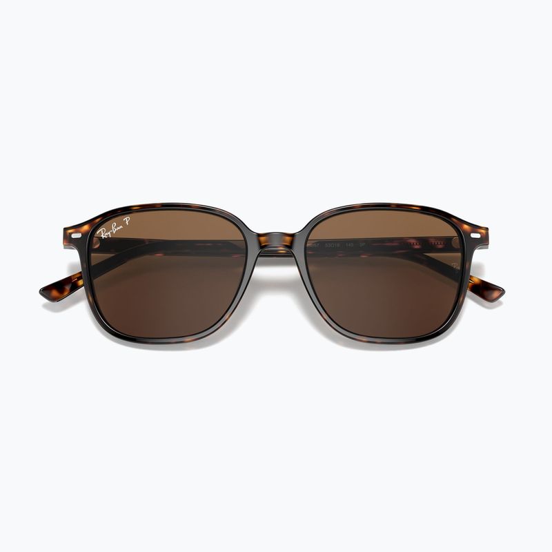 Okulary przeciwsłoneczne Ray-Ban Leonard tortoise/brown polarized 3