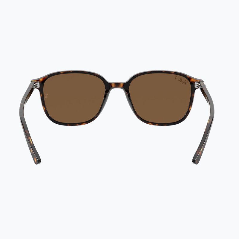 Okulary przeciwsłoneczne Ray-Ban Leonard tortoise/brown polarized 5