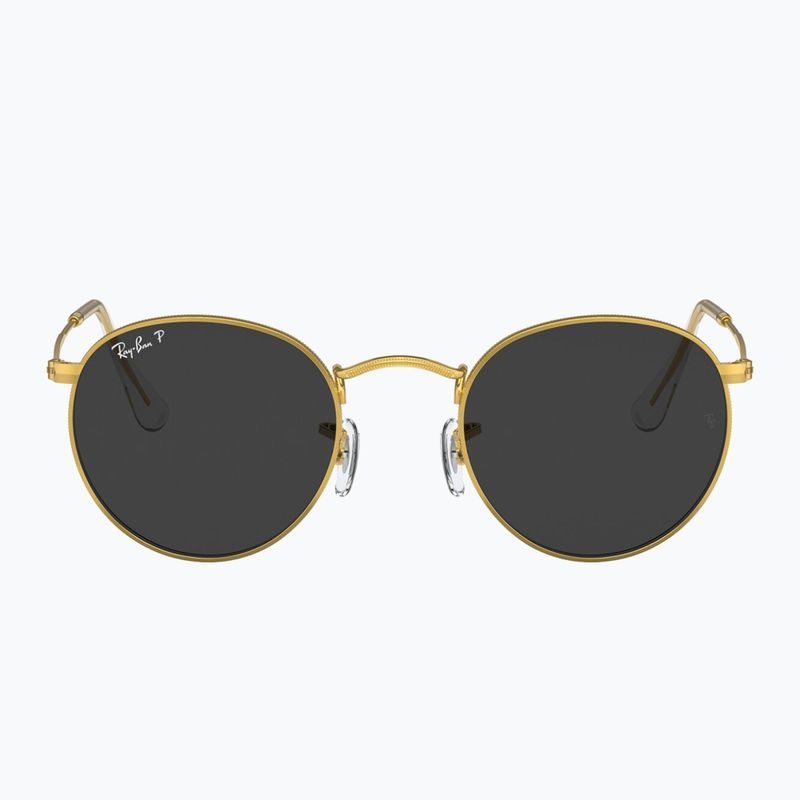 Okulary przeciwsłoneczne Ray-Ban Round Metal gold/black polarized 2