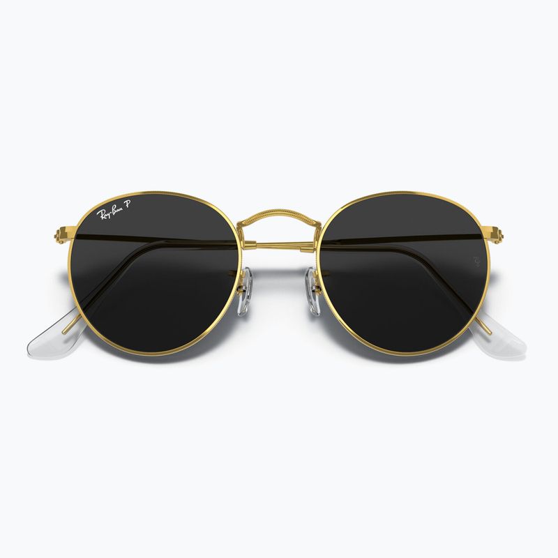 Okulary przeciwsłoneczne Ray-Ban Round Metal gold/black polarized 3