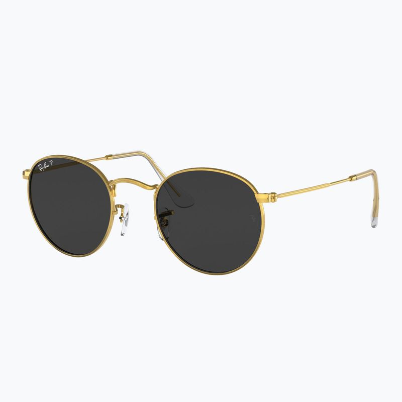 Okulary przeciwsłoneczne Ray-Ban Round Metal gold/black polarized 4