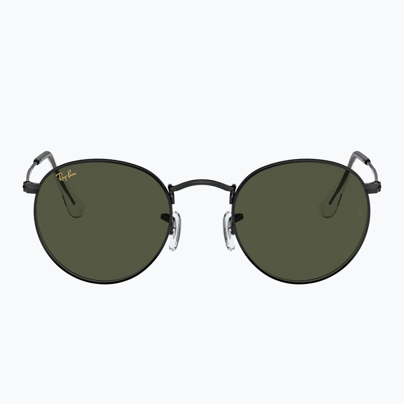 Okulary przeciwsłoneczne Ray-Ban Round Metal black/green g-15 2