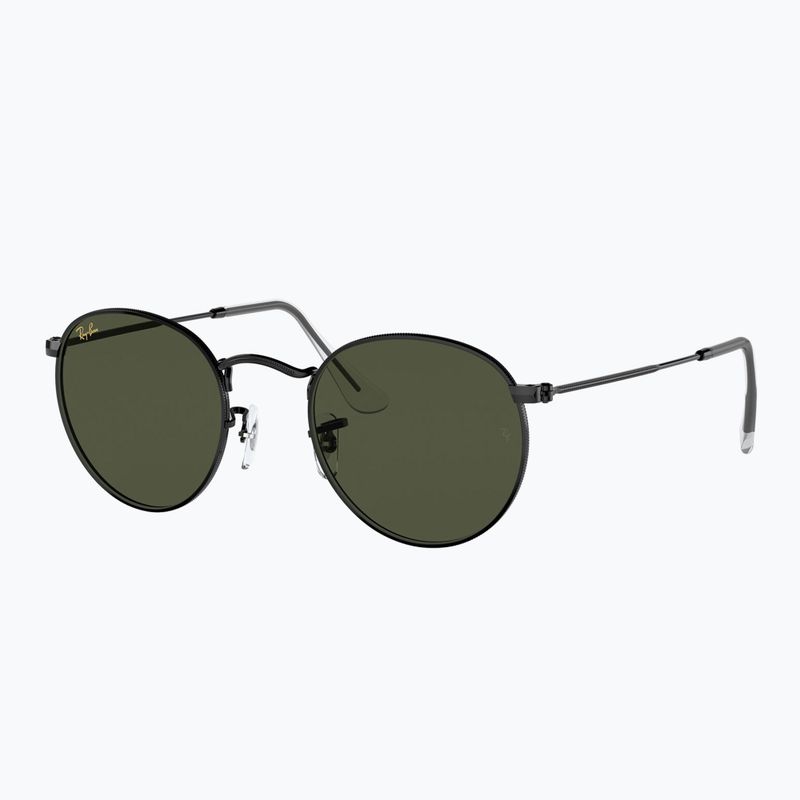 Okulary przeciwsłoneczne Ray-Ban Round Metal black/green g-15 4