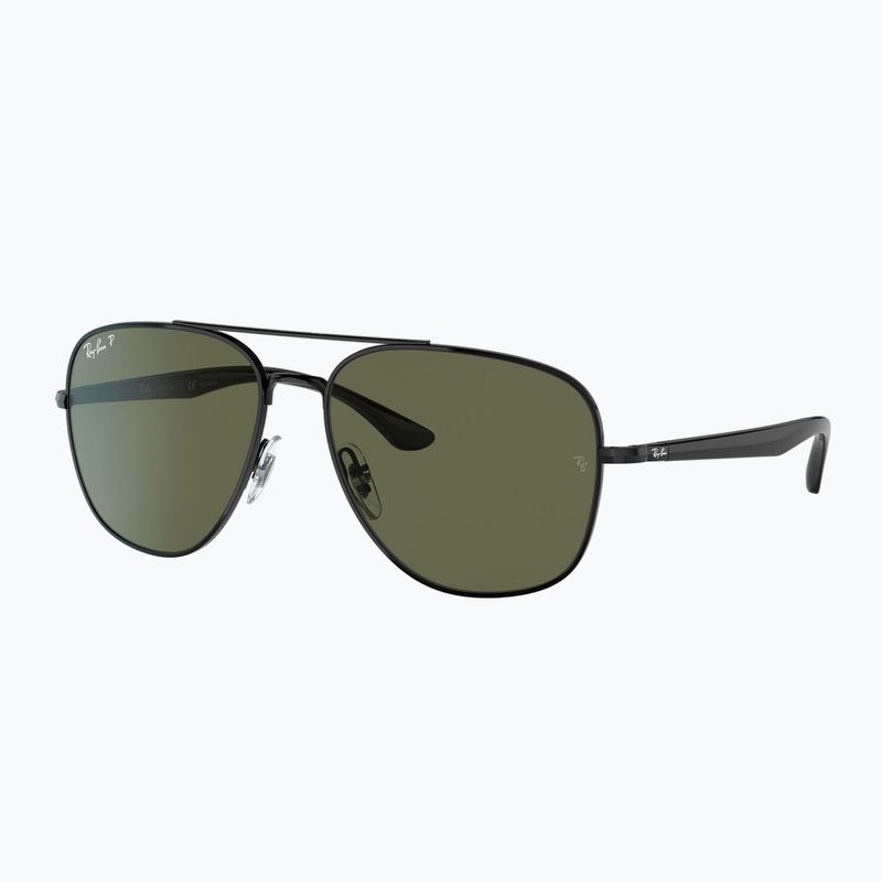 Okulary przeciwsłoneczne Ray-Ban RB3683 black/green g-15 polarized 4