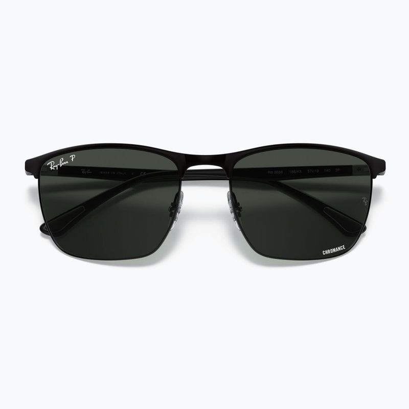 Okulary przeciwsłoneczne Ray-Ban RB3686 Polarized+ Lenses matt black/dark grey polarized+ 3