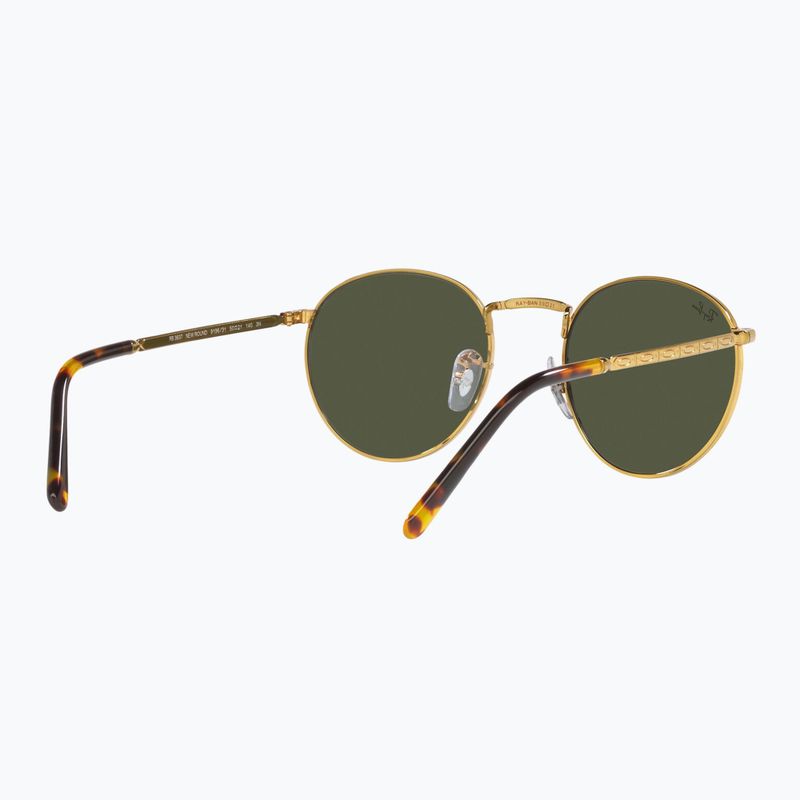 Okulary przeciwsłoneczne Ray-Ban New Round gold/green 6