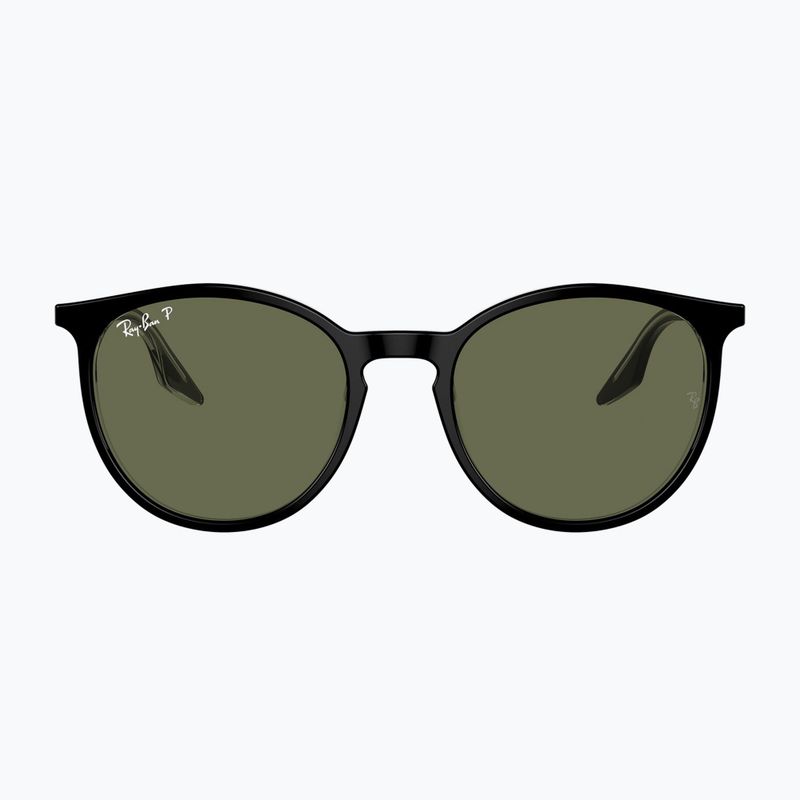 Okulary przeciwsłoneczne Ray-Ban RB2204 transparent black/green polarized 2