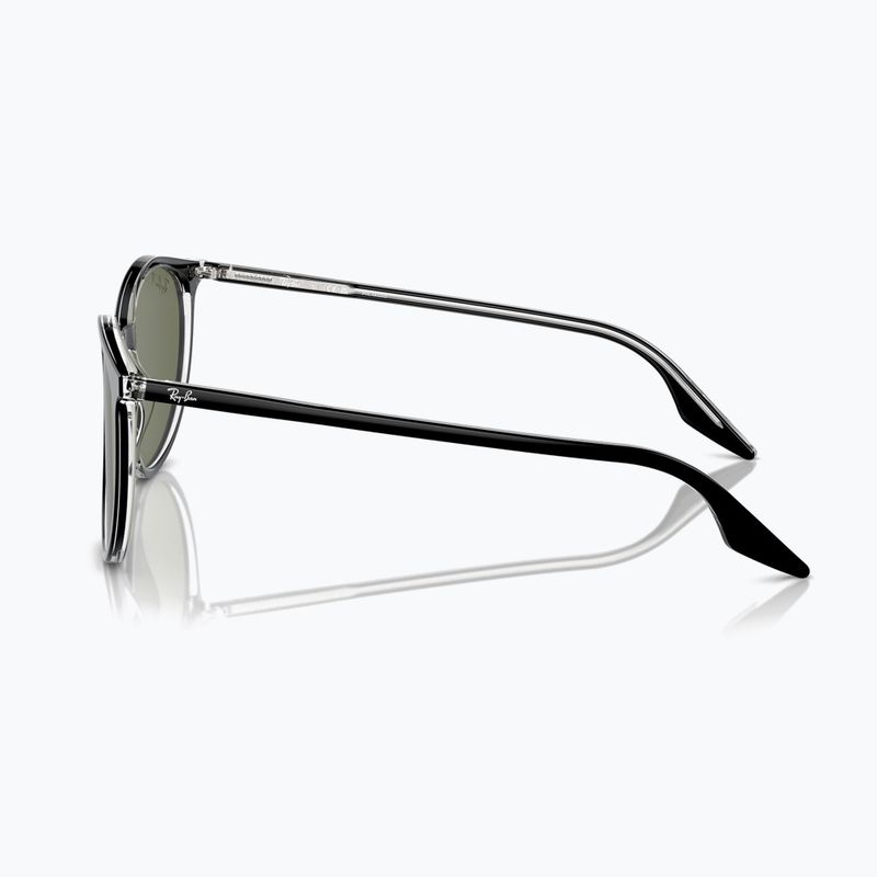 Okulary przeciwsłoneczne Ray-Ban RB2204 transparent black/green polarized 6