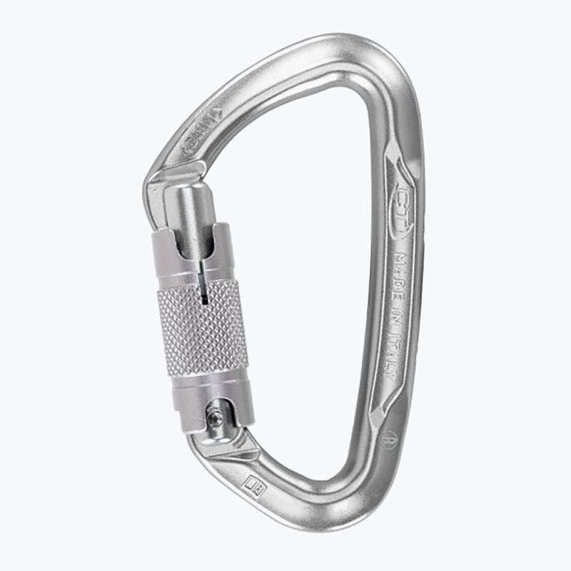 Karabinek Climbing Technology Lime WG Twist Lock silver