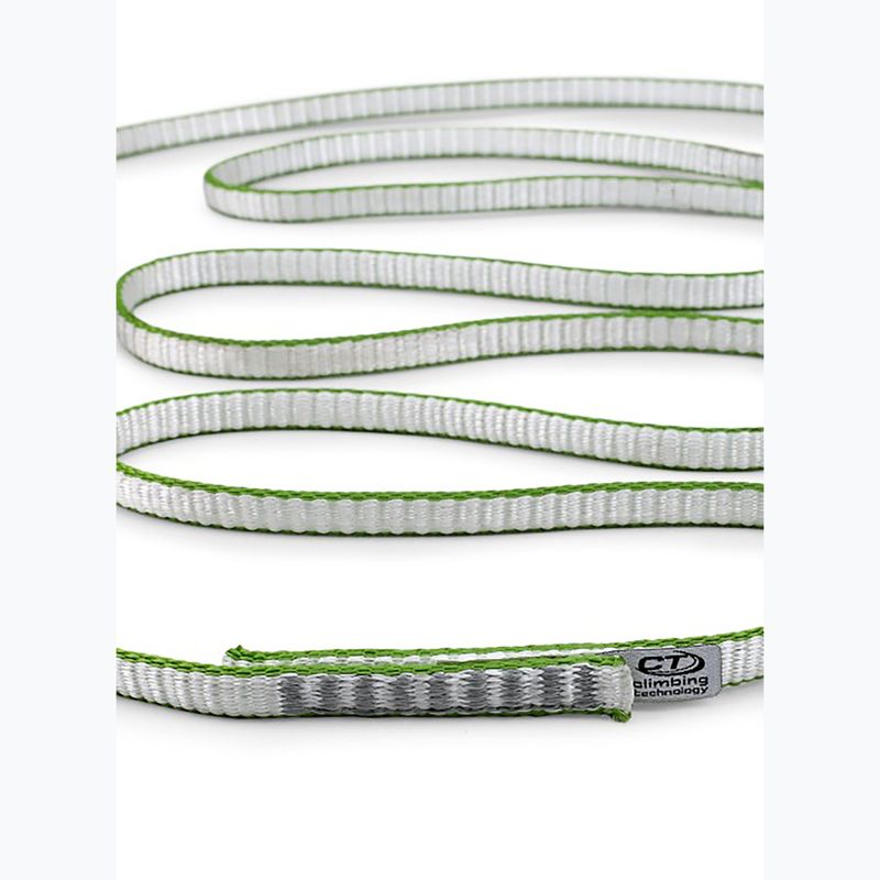 Taśma wspinaczkowa Climbing Technology Looper Dy 120 cm white/green 2