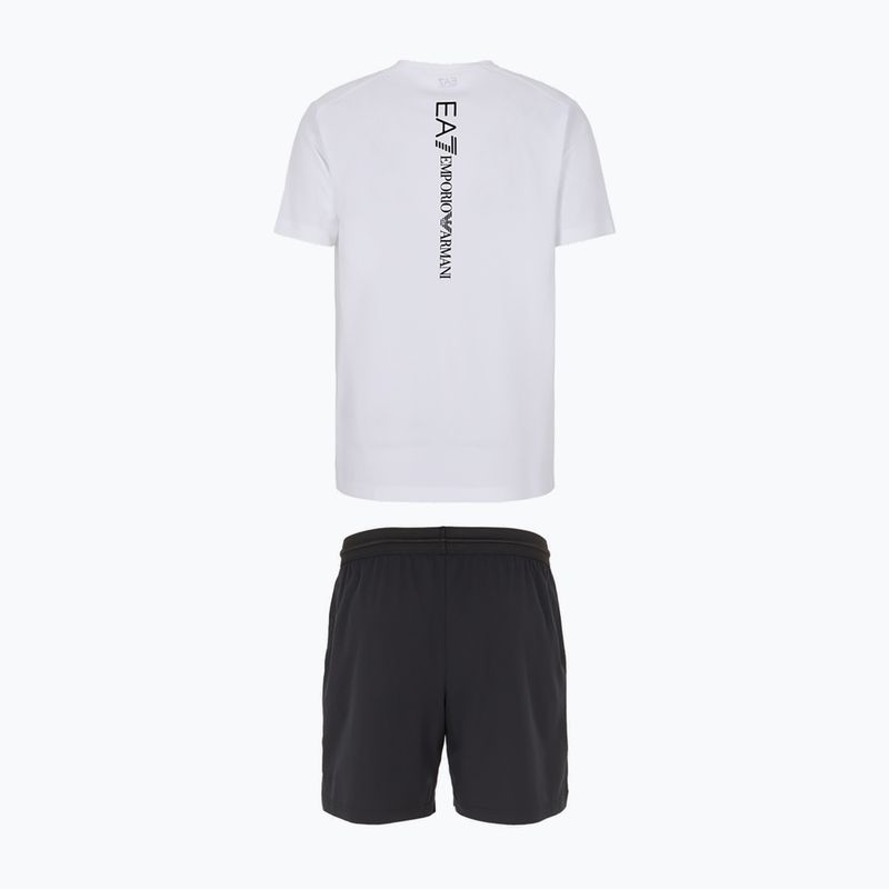 Zestaw koszulka + spodenki EA7 Emporio Armani Ventus7 Travel white/black 2