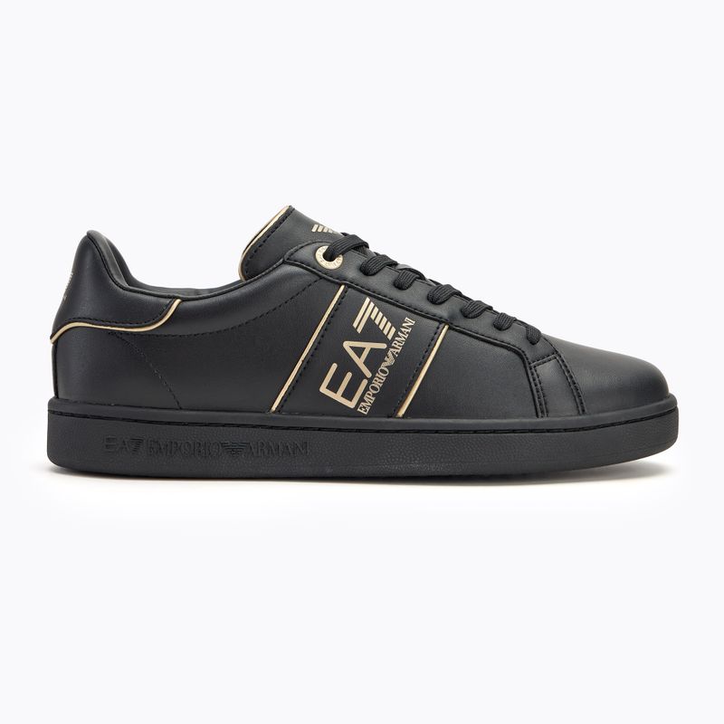 Buty EA7 Emporio Armani Classic Logo triple black/ gold 2