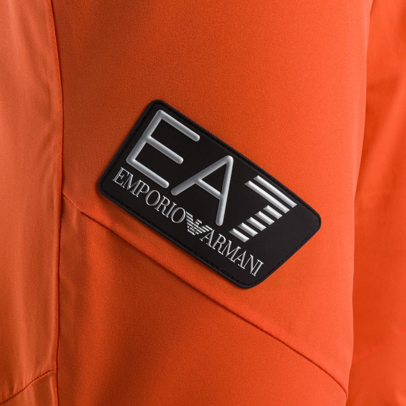 Spodnie narciarskie męskie EA7 Emporio Armani Pantaloni 6RPP27 fluo orange 4