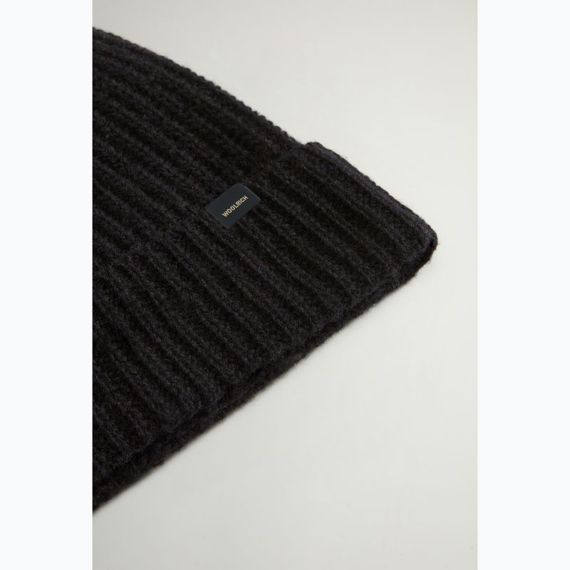 Czapka zimowa męska Woolrich Knitted Ribbed Beanie black 4