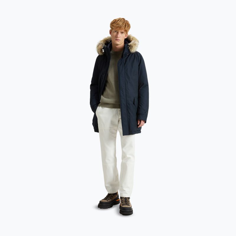 Kurtka męska Woolrich Polar High Collar Fur melton blue 2