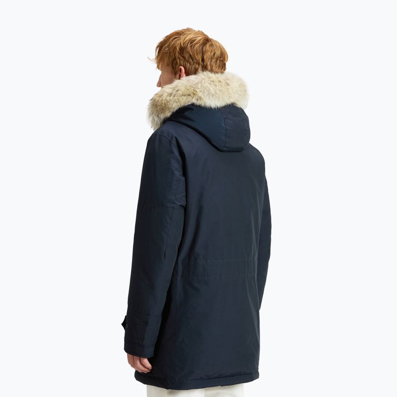 Kurtka męska Woolrich Polar High Collar Fur melton blue 3