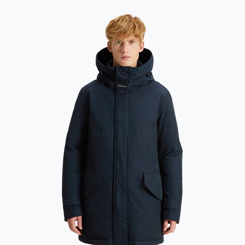 Kurtka męska Woolrich Polar High Collar Fur melton blue 4