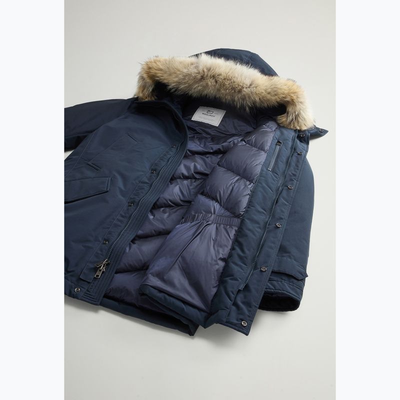 Kurtka męska Woolrich Polar High Collar Fur melton blue 6