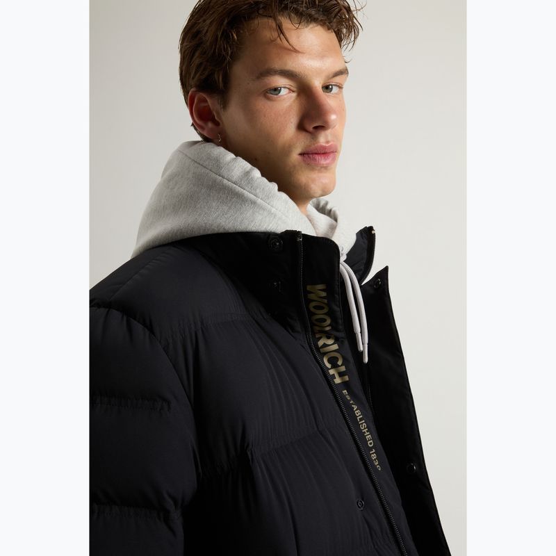 Kurtka męska Woolrich Matt Stretch Long Puffer black 4
