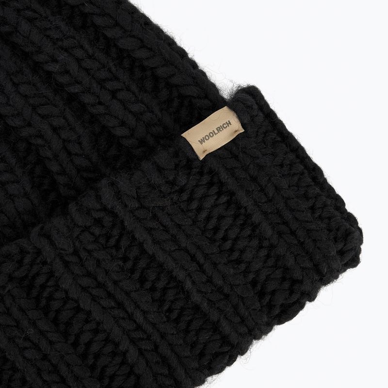Czapka zimowa damska Woolrich Chunky Beanie black 3
