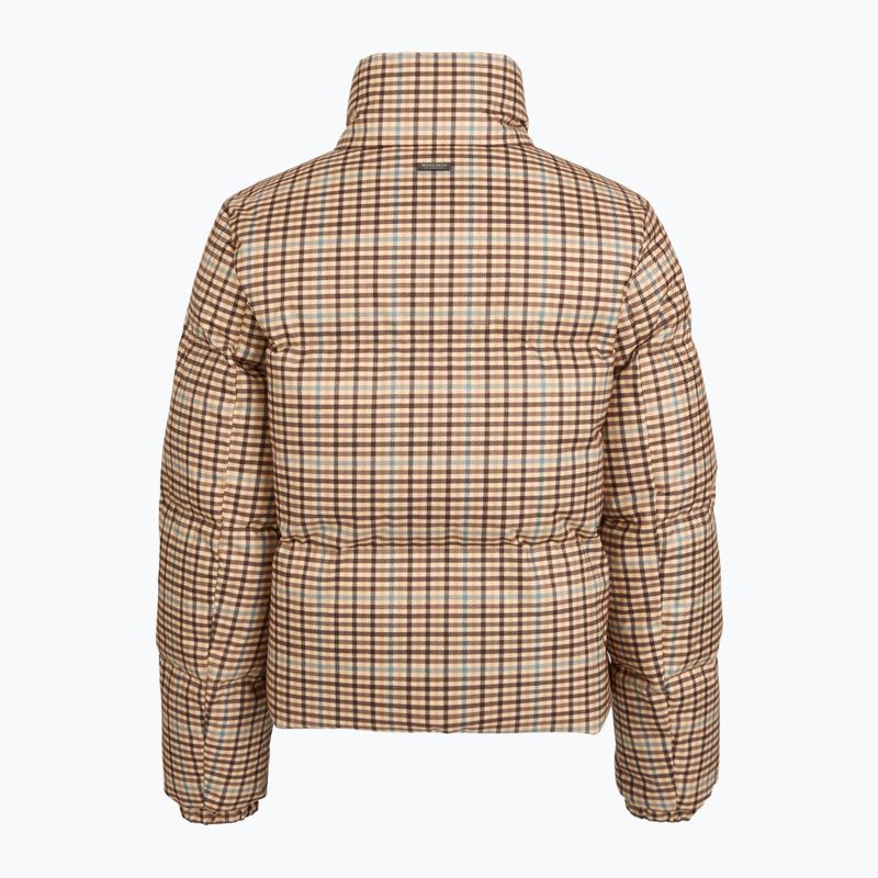Kurtka damska Woolrich Printed Wool beige check 2
