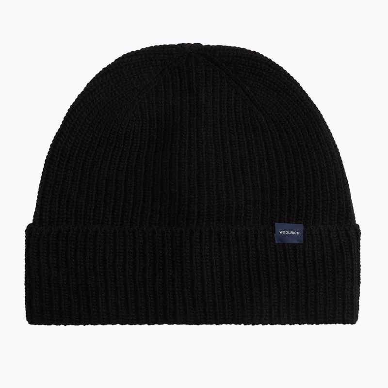 Czapka zimowa męska Woolrich Knitted Ribbed Beanie black